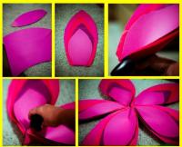DIY paper flowers: diagrams and templates
